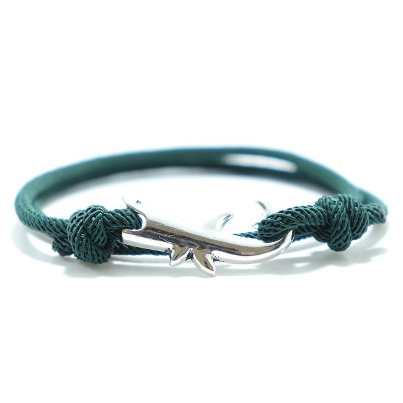 Simple Style Shark Bracelet For Men Sliding And Adjustable Rope Braslet Beach Surfing Nautical Braclet Accesorios Hombre Pulsera