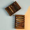 Natural Environmen Wood Storage Soap Rack Plate Box Soap Dish Tray Holder Shower