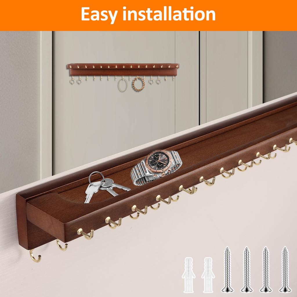 Necklace Hangers Solid Jewelry Storage Organizer Wall Mounted Jewelry Organizer Hanging Necklace Holder Jewelry Storage Hook New