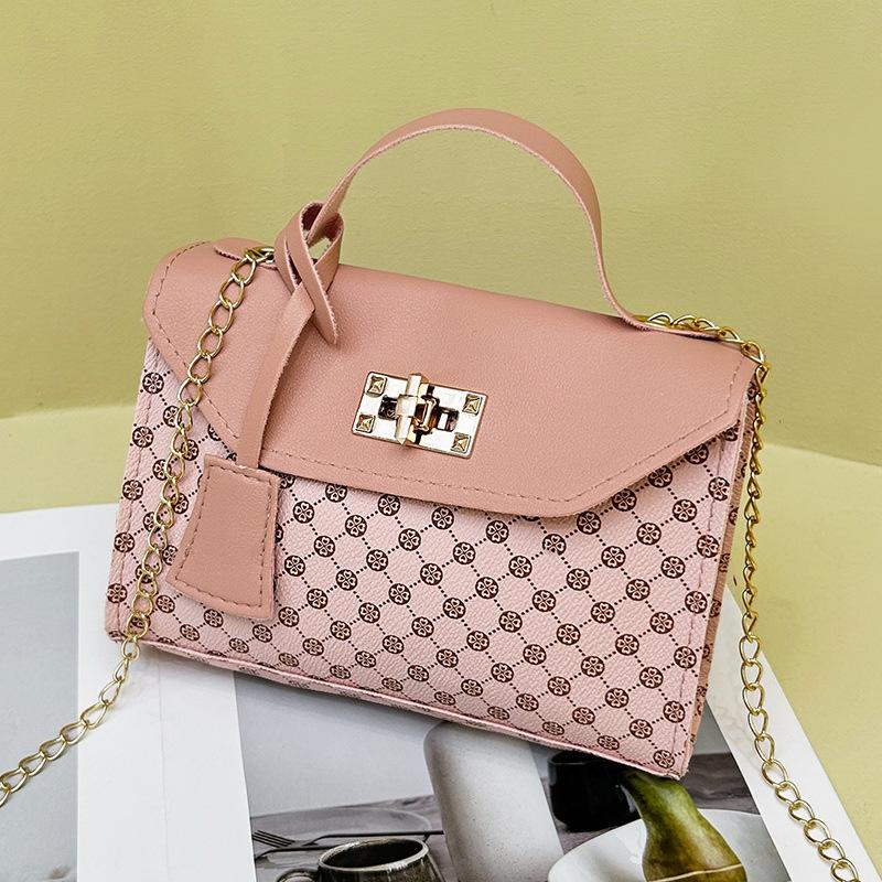 JYL TS Women's Sling Bags  Mini Bag 035 Hand Hold PU Patchwork Chain Printed Bag