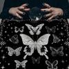 Divinations Tablecloth Butterfly Astrologys Tarots Cards Tablecloth Altars Cloth Divinations Board Game Accessory