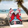 Beach Towel with CM Punk Pattern - soft,absorbent,machine washable Lightweight&Modern,swimming,Travel Essentials