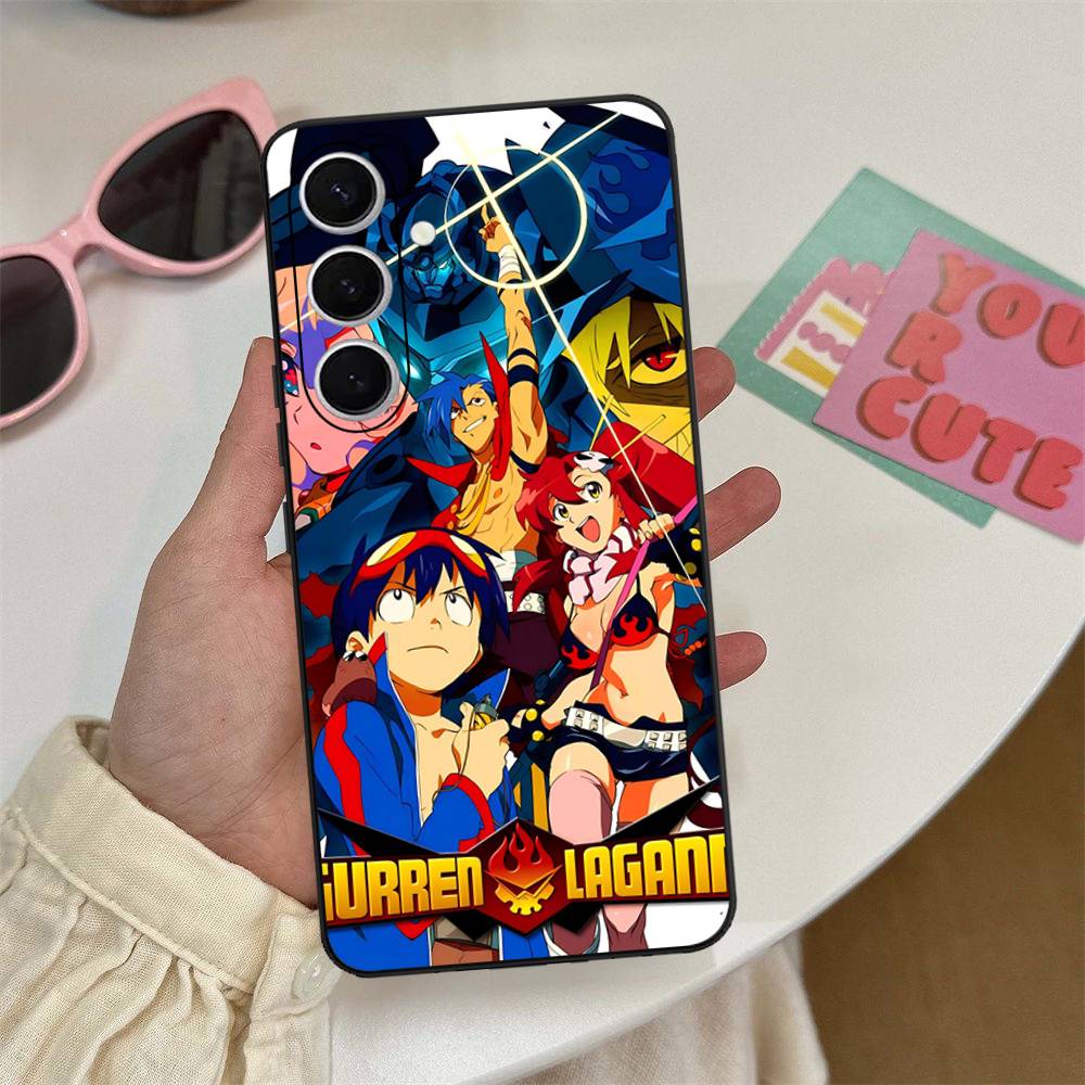 Gurren Lagann Anime Phone Case For Samsung S 24 Fe 25 Ultra Plus 20 Lite 21 30 22 23 24 22 Ultra 5G Fundas
