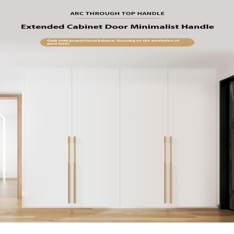 Solid Black Lengthening One Meter Cabinet Long Handle Modern Simple Lengthening Cabinet Door Handle