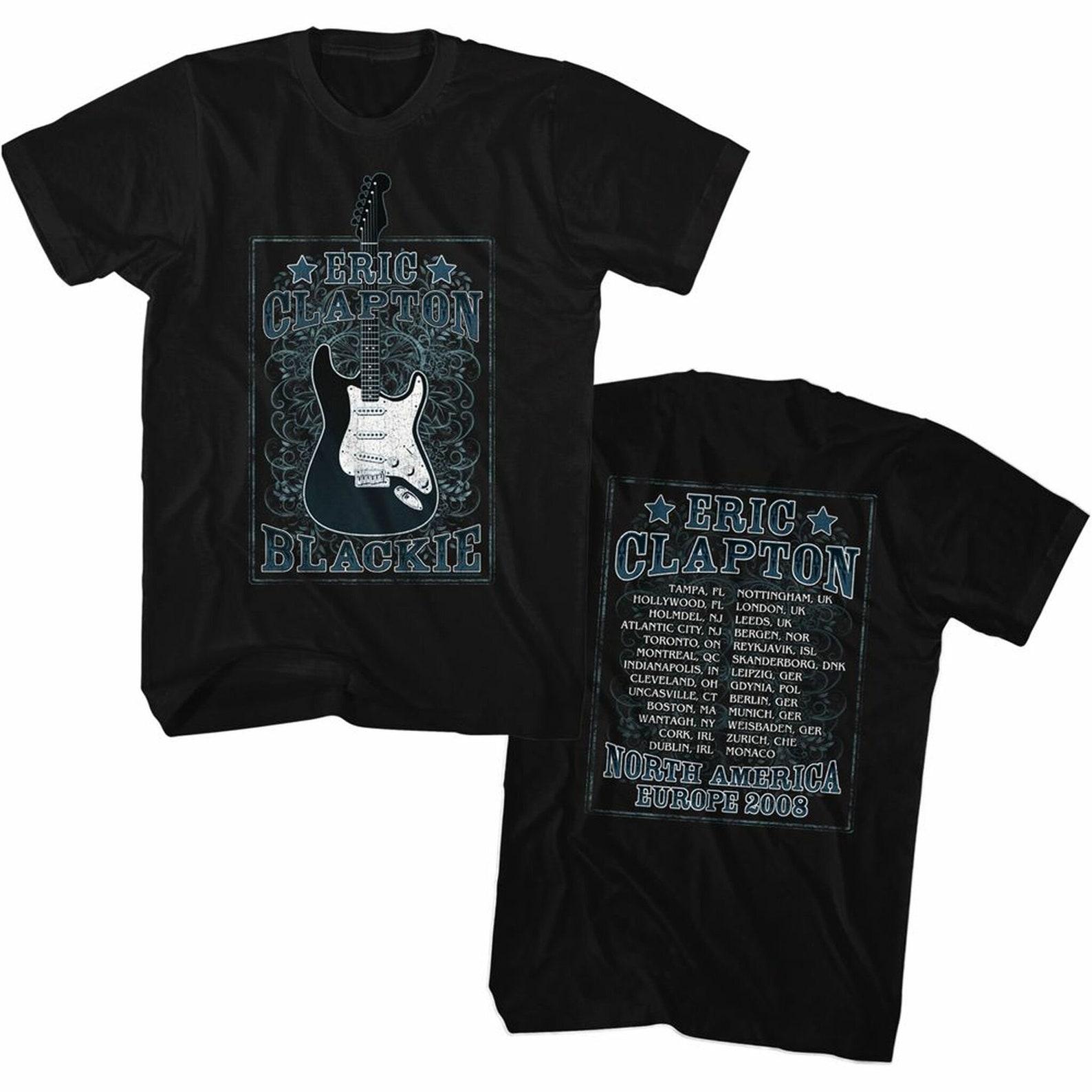Eric Clapton NA Europe Black Adult T-Shirt M