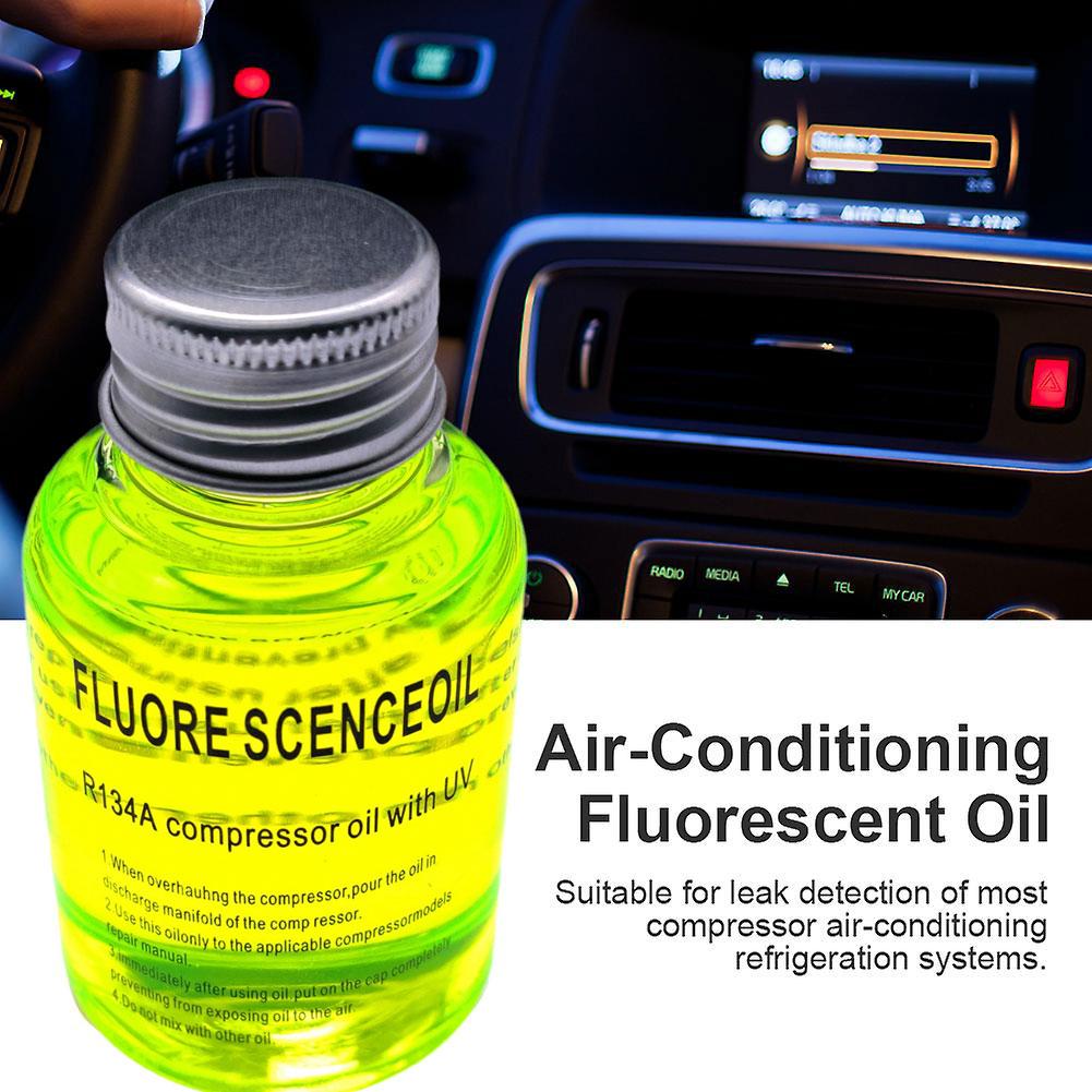 60ml Car Air Conditioner Leak Fluorescent Car Air Conditioning Repair Oil Light Pipeline Detection Tracer Maintenance Tool