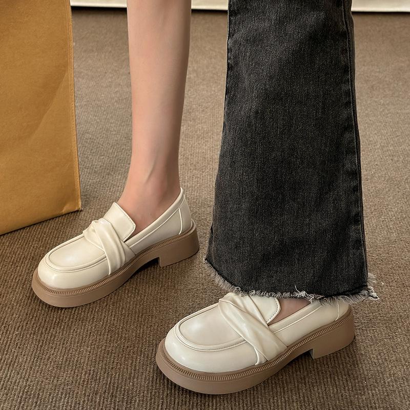 British Style Small Leather Shoes Women's Shoes Student Korean Version 2025 Spring and Autumn New Loafers Women's Spring Platform Single Shoes