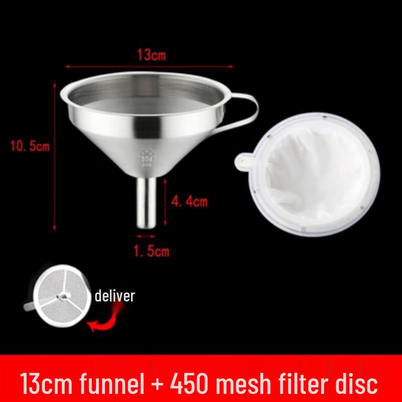 

304 Stainless Steel Kitchen Funnel and Strainer Set