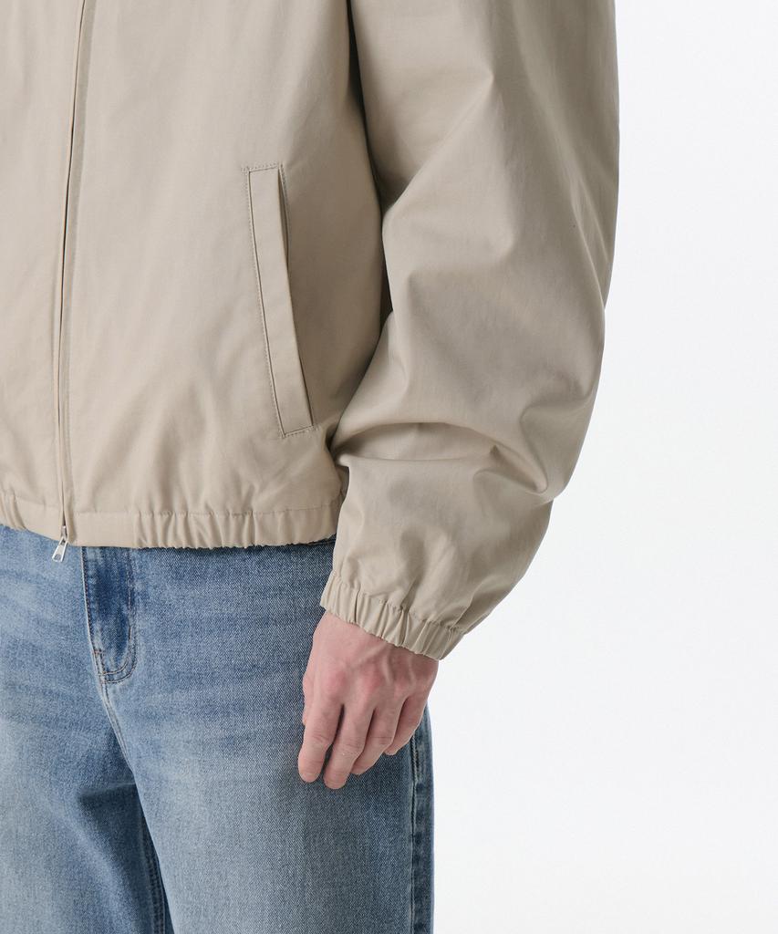 Musinsa Standard Cotton Minimal Blouson Jacket [Light Beige]
