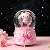 Dreamy Unicorn Crystal Ball Luminous Music Box - Snowflake Gift for Best Friend, Creative Qixi Present