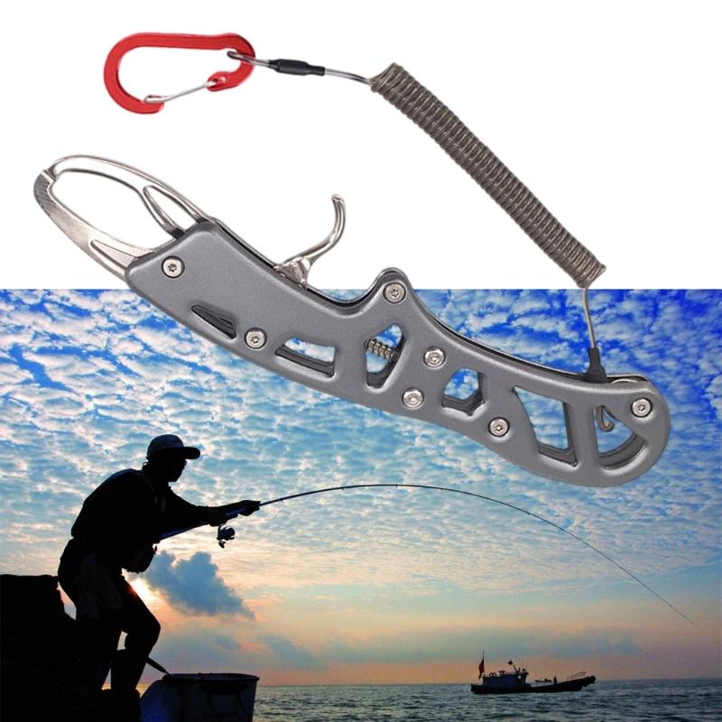 Fish Controllers Fish Tweezers Skidproof Fishing Lip Gripper Fish Lip Clamp Fish Clamp Fishing Flat Tweezers Tackle Tool