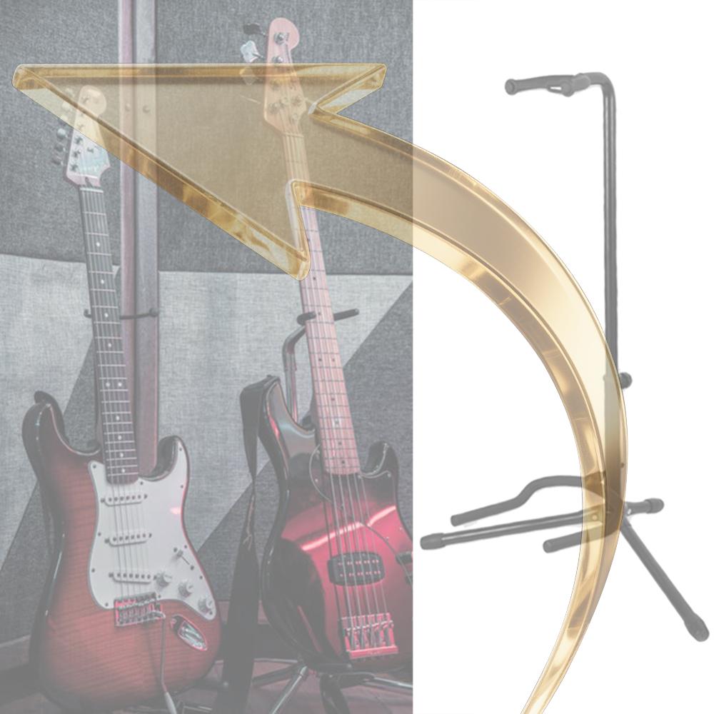Universal Guitar Floor Stand with Neck Holder Tripod Guitar Holder Stand for Acoustic Electric Guitars Bass Ukulele Banjo China Mainland