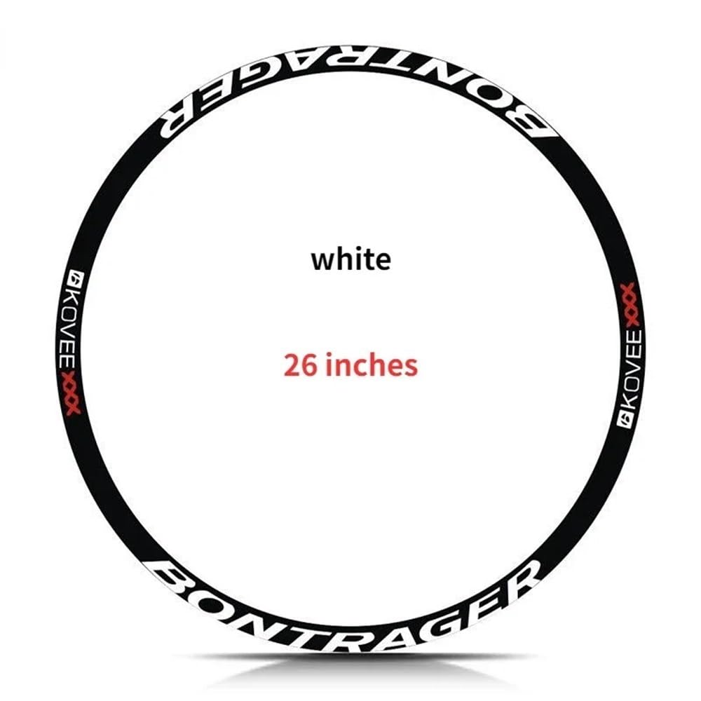26" 27.5" 29" Samolepka na ráfek kola MTB Silniční kolo Nálepka na kolo Vodotěsná Samolepka na kolo Cyklistické doplňky Dekorace (Jasně stříbrná 27.5)