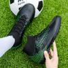 High-top Society Soccer Shoes Football Boots Men Ultra-light Kids Boy Turf Futsal Cleats Children's  Sports Training Footwear