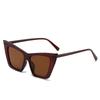 Trendy Versatile Sunglasses Designer Luxury Cat Eye Fashion Large Frame Sunglasses for Women Sunscreen UV Protection Sun Glasses