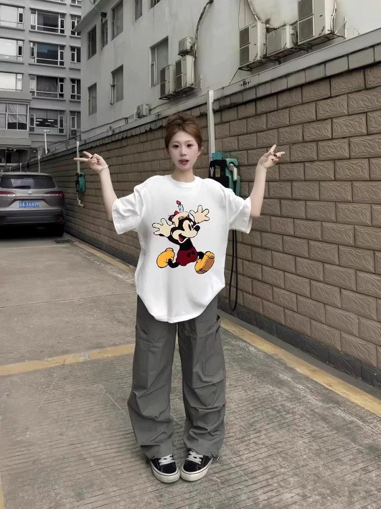 Women's Plus Size Pure Cotton Korean Style Loose Short Sleeve T-Shirt - New Summer Design