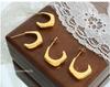 Trendy Hong Kong Style Copper C-Shaped Stud Earrings: Versatile, Elegant, Personalized Accessories for Women