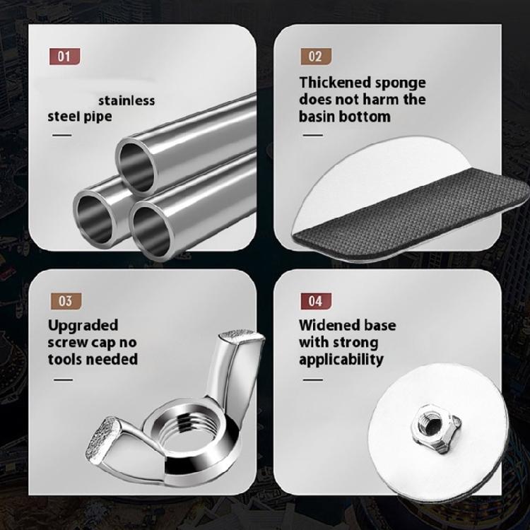 2 Sink Tray Corrosion Steel Structure Clamp On Installation For Large Utensils