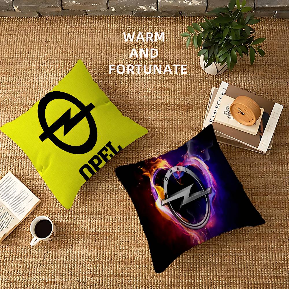 O-Opel Logo Pillow Cover Sofa Cushion Cover Home Room Decoration Children Gift