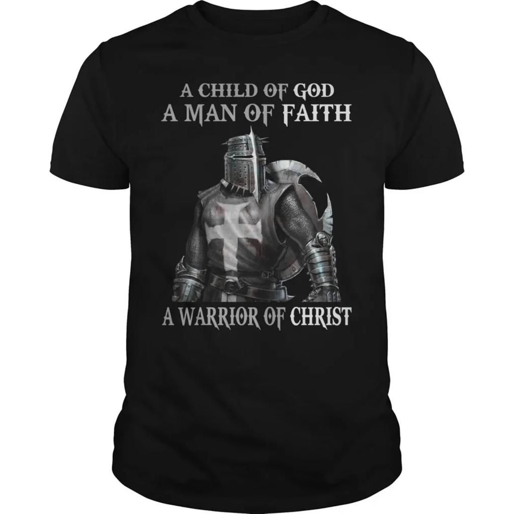 Man of Faith - Warrior of Christ. Crusader Knights Templar T Shirt