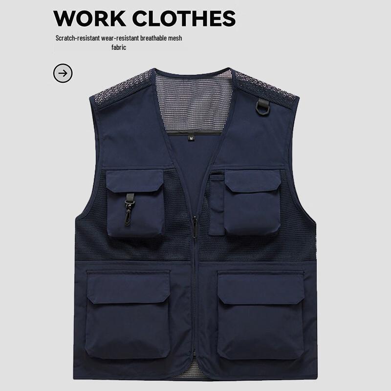 Chiwu Multi-Pocket Breathable Outdoor Vest 2XL