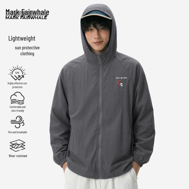 Mark Fairwhale Men s Hooded UPF40+ Cooling Sun Protection Jacket 3XL
