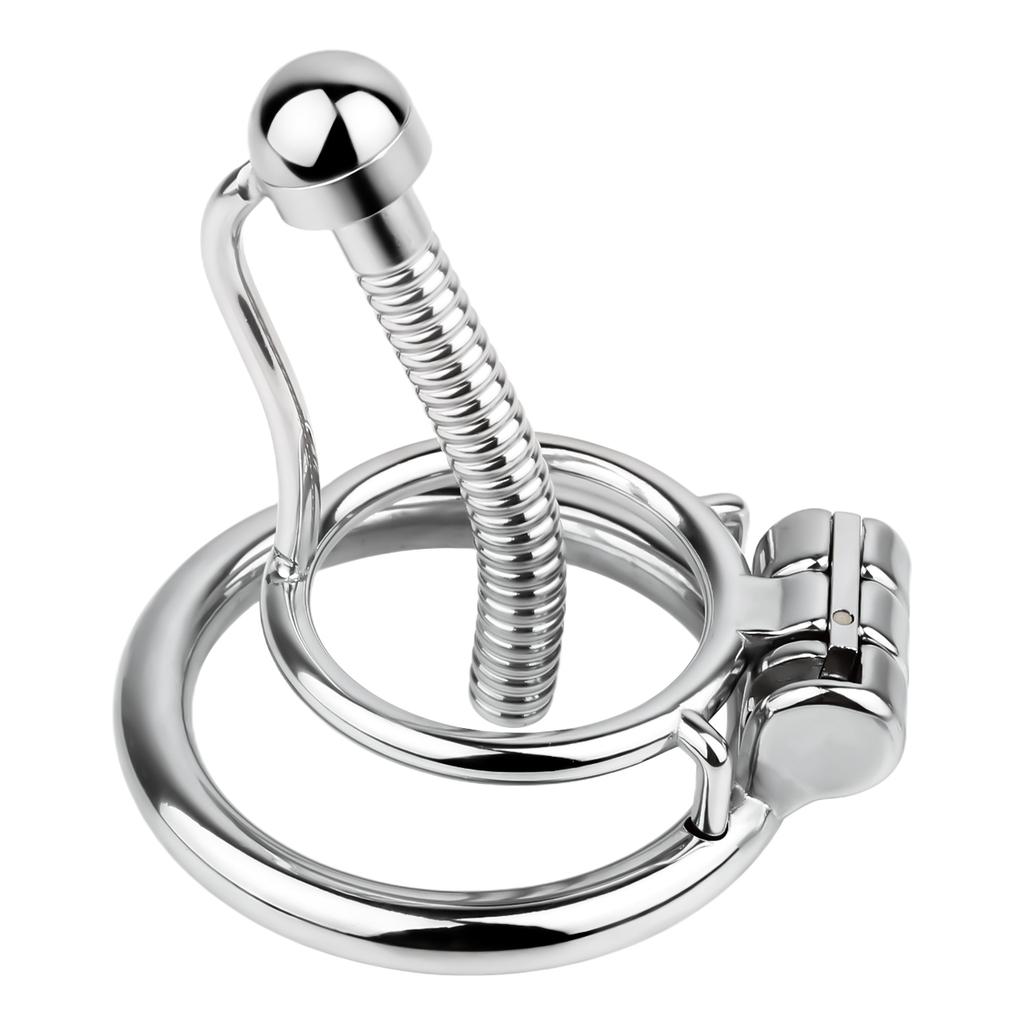 LEZEE Male Chastity Cage Lock Gender-bending Clips Femboy Chastity Clip Penis Bending Pins Sissy Cockring Sex Toys For Men