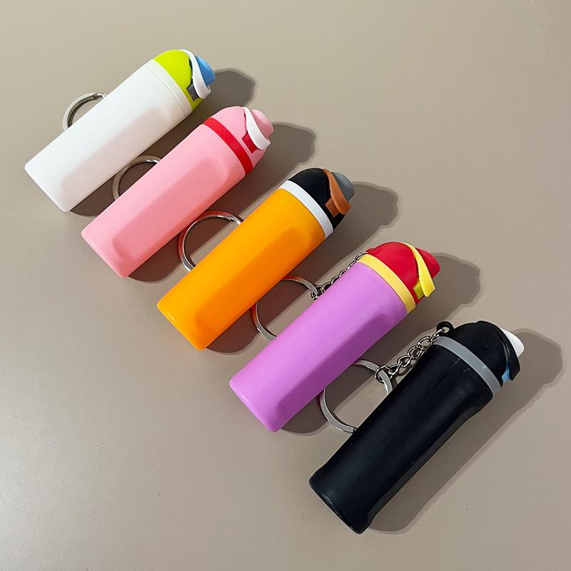 1 Pcs Fashionable Mini Water Bottle Style Keychain Can Hold Small Ornaments Lipstick Etc A Perfect Gift For Travel Daily Wear
