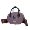 Gucci Cosmetic bag/toiletry bag [Customized Bag] Color Striped Purple Circle Niche Trendy High-Level Familiar Simple Color striped purple circle