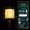 2025 Mid-Autumn Festival DIY Children's Paper Lantern Set - Handcrafted Luminous Xuan Paper Lanterns with Floral and Rabbit Palace Designs
