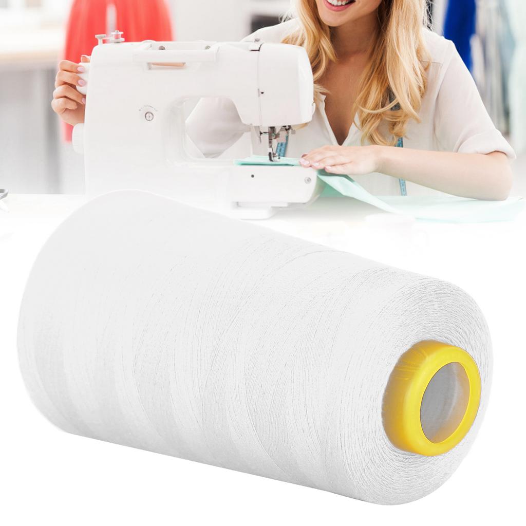 402 Polyester Sewing Thread 3000 Yards Hand Stitching Cord for DIY Handicraft Tailoring HandworkWhite