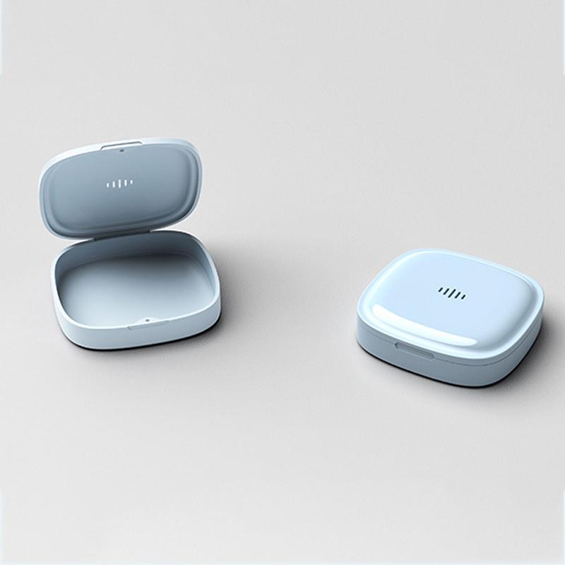 Orthodontic Retainer Double Layer Braces Storage Box Soaking Invisible Teeth Denture Cleaning Tooth Storage Portable Belt Case