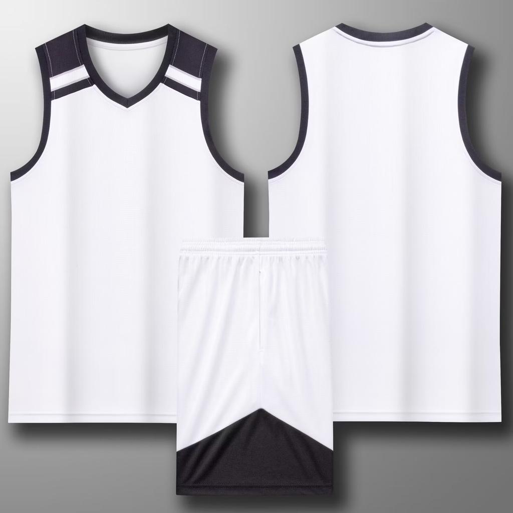 Basketball suit set Children's adult jersey Student basketball game training jersey Customized vest Quick-drying short sleeves