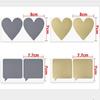 50 Pcs/pack Heart Shape Scrapbooking Labels Scratch Off Sticker DIY Products Paper Stationery Seal Sticker