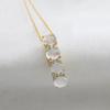 Silver Jewelry, Moonstone Gold Plated Jewelry, Women Necklace, Wedding Gift