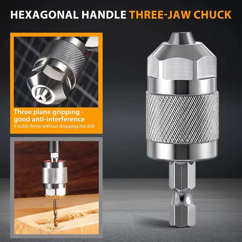Fast Change Hexagonal Shank Chucks Adapter for Electric Drills Screwdriver Grinders Pneumatic rill Chuck Professional Converter