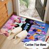 Custom Name Fantasy Night Trio K-Pop Carpet, Chair Rug,Area Rug for Office Bedroom living rooms bedroom, Doormat decor Christmas fan gifts