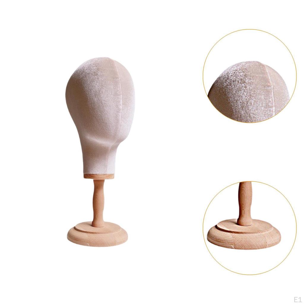 Hairpieces Display Holder Manikin Head Fashionable Stable Height 41.5cm Cap Storage Rack for