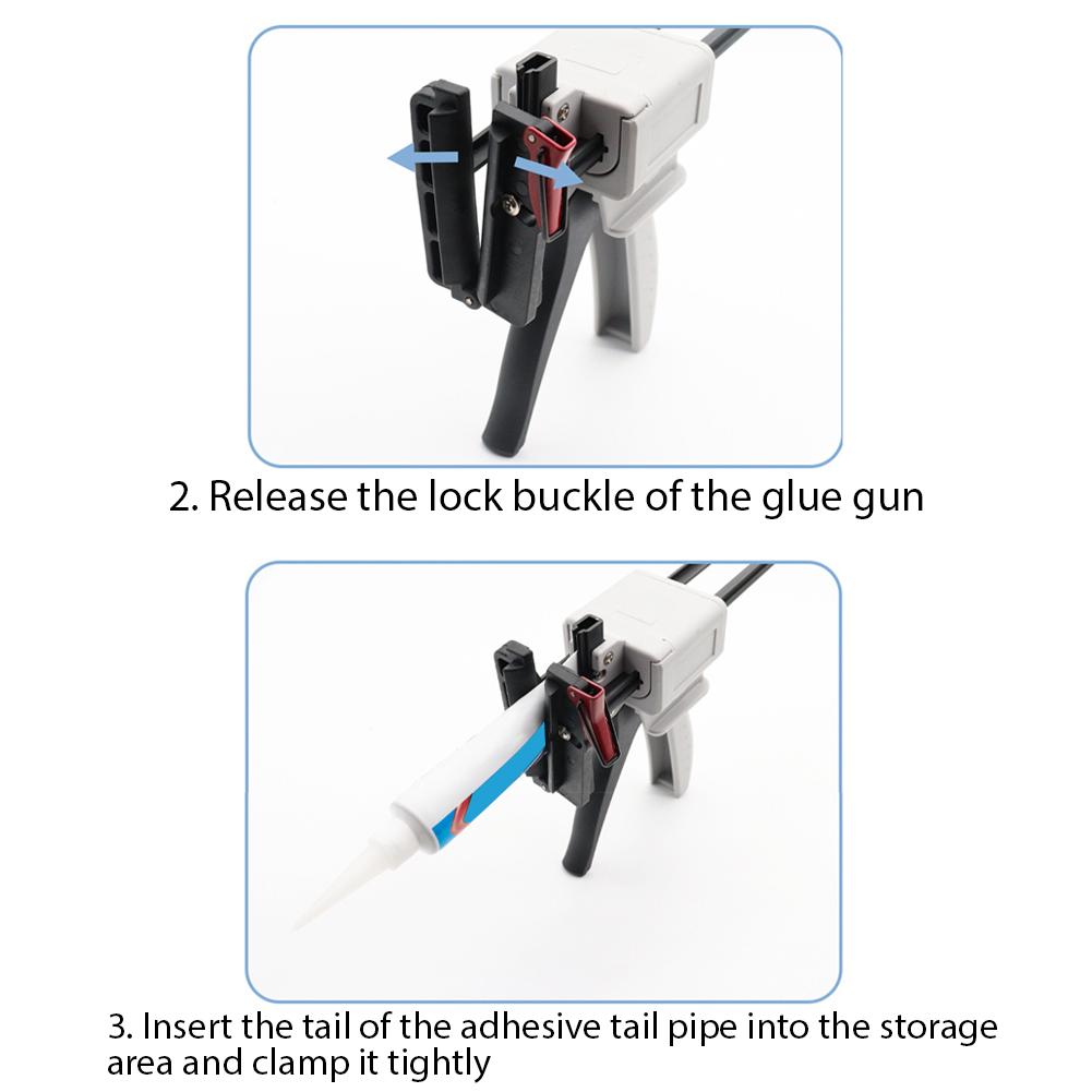 100ml 45g Silicone Glue Gun for Auto Repair Engine 704 Sealed Toothpaste Manual Extrusion Aluminum Tube Glue Applicator