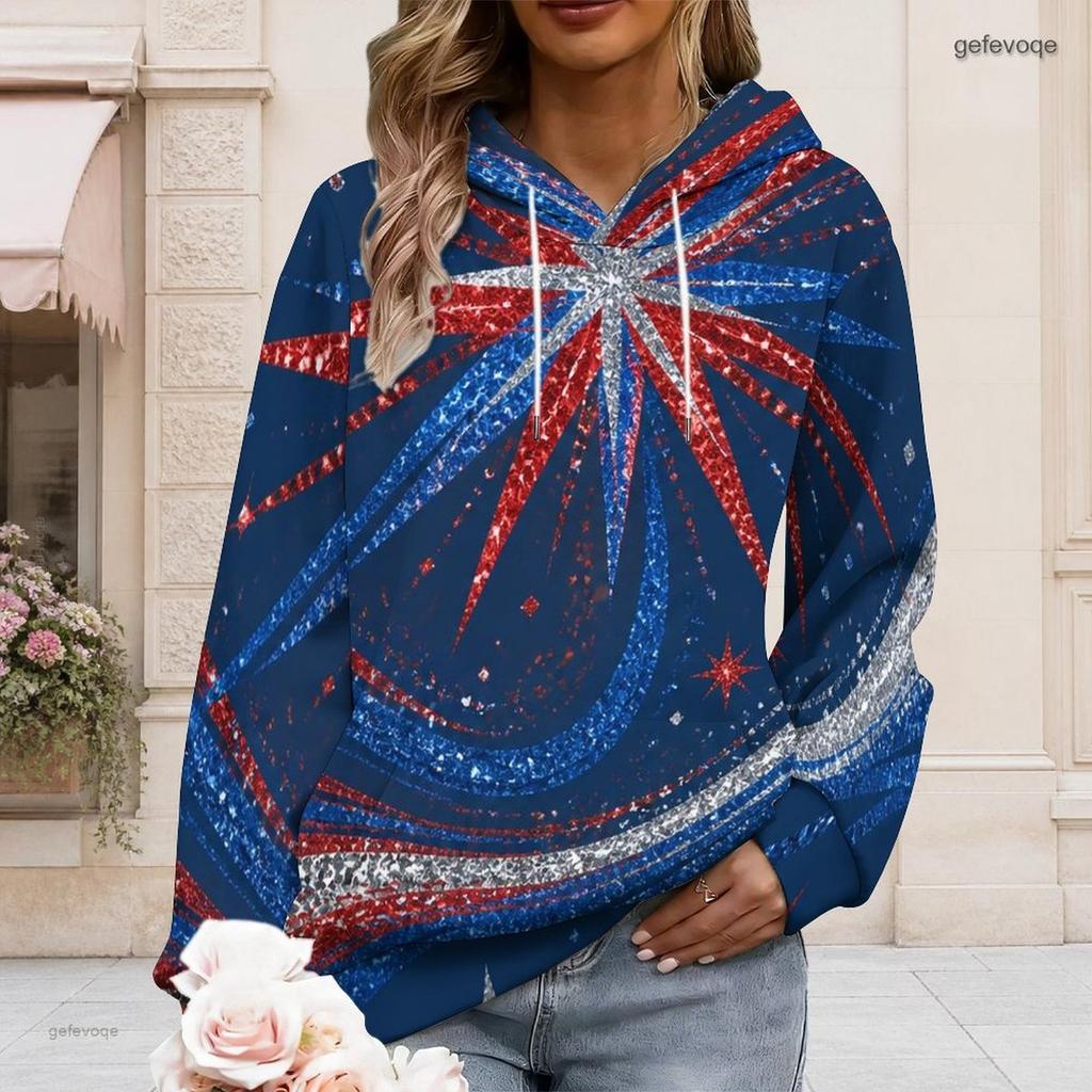 Plus Size Womens Hooded Sweatshirt White Drawstring Long Sleeve Loose Soft Casual Leisure Wear