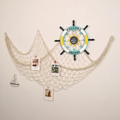 Decorazione Parete Foto Rete da Pesca Mediterranea Fai da Te Stile Oceanico