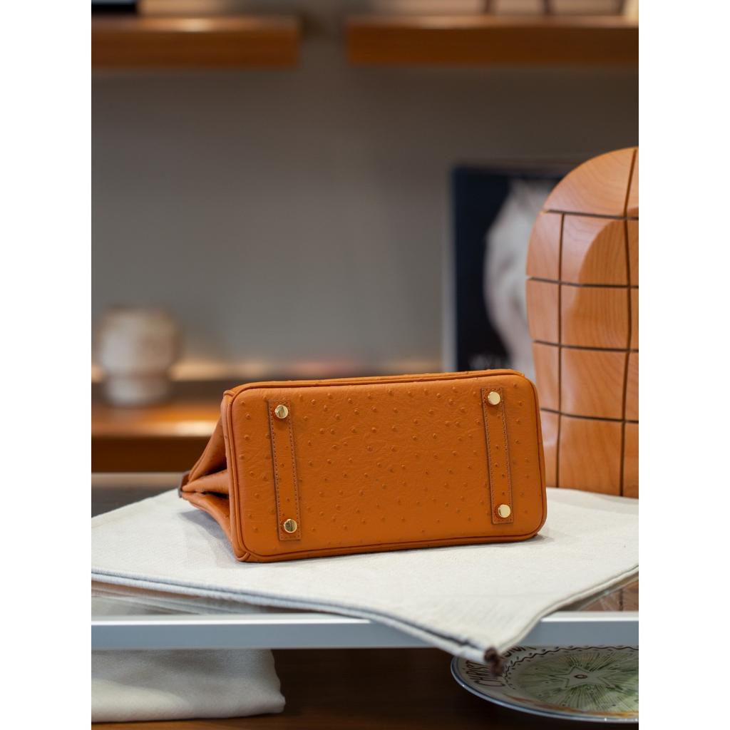 Cross-border spot first-layer cowhide 25/30 ostrich pattern genuine leather fashionable large-capacity women's handbag