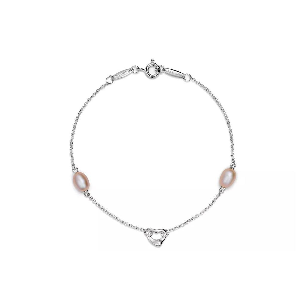 Tiffany & Co. Elsa Peretti™ Perle al Metro™ Bracciale Cuore Aperto in Argento Bracciale Unisex 60145812