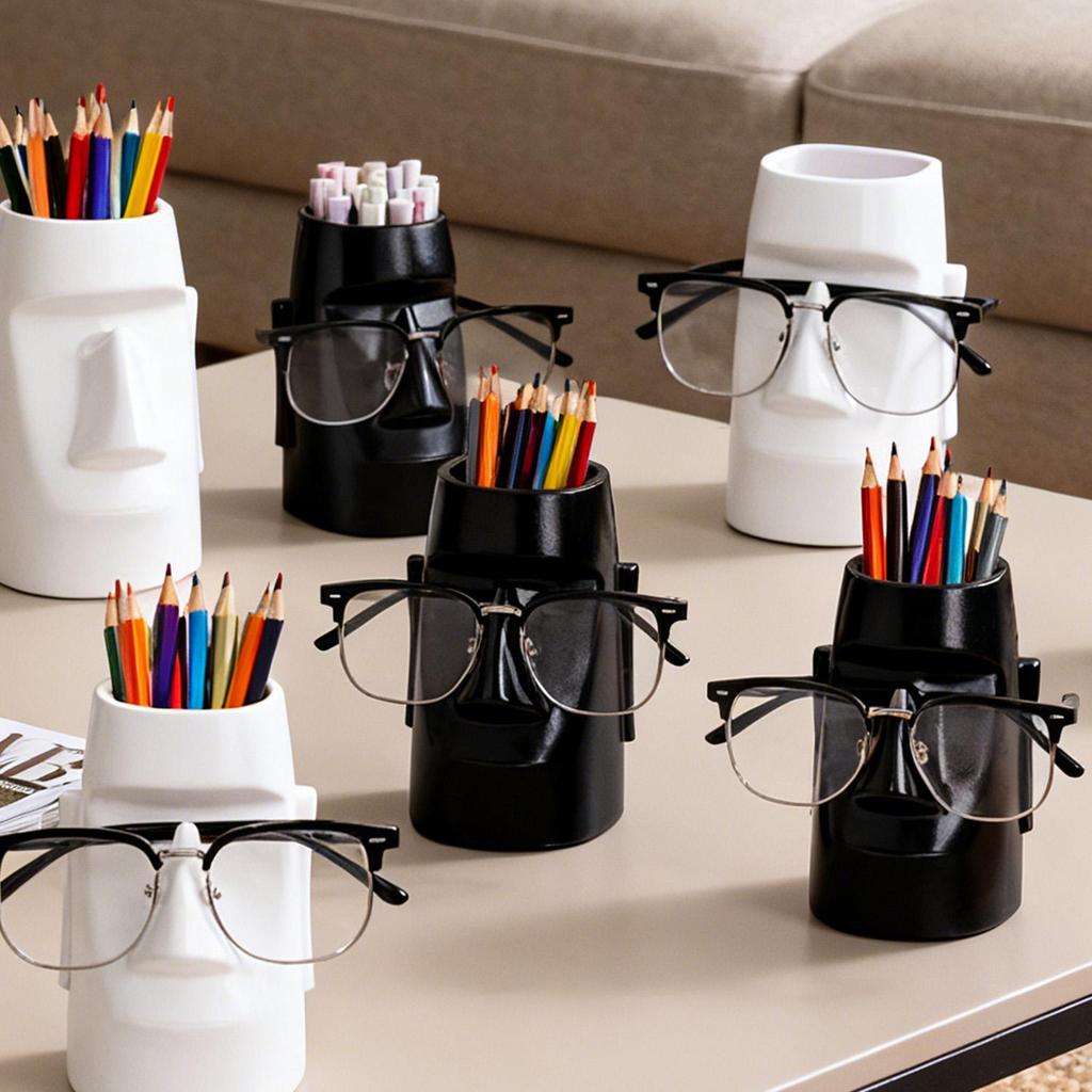 Face Shape Makeup Brush Holder Makeup Storage Box Human Body Art Styling Holder Organizers Portable Multifunctional Storage Box