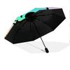 1 PC Automatic Folding Umbrella - Colorful Skulls Pattern, Portable & Foldable Design with 8 Ribs, Christmas Birthday Gifts