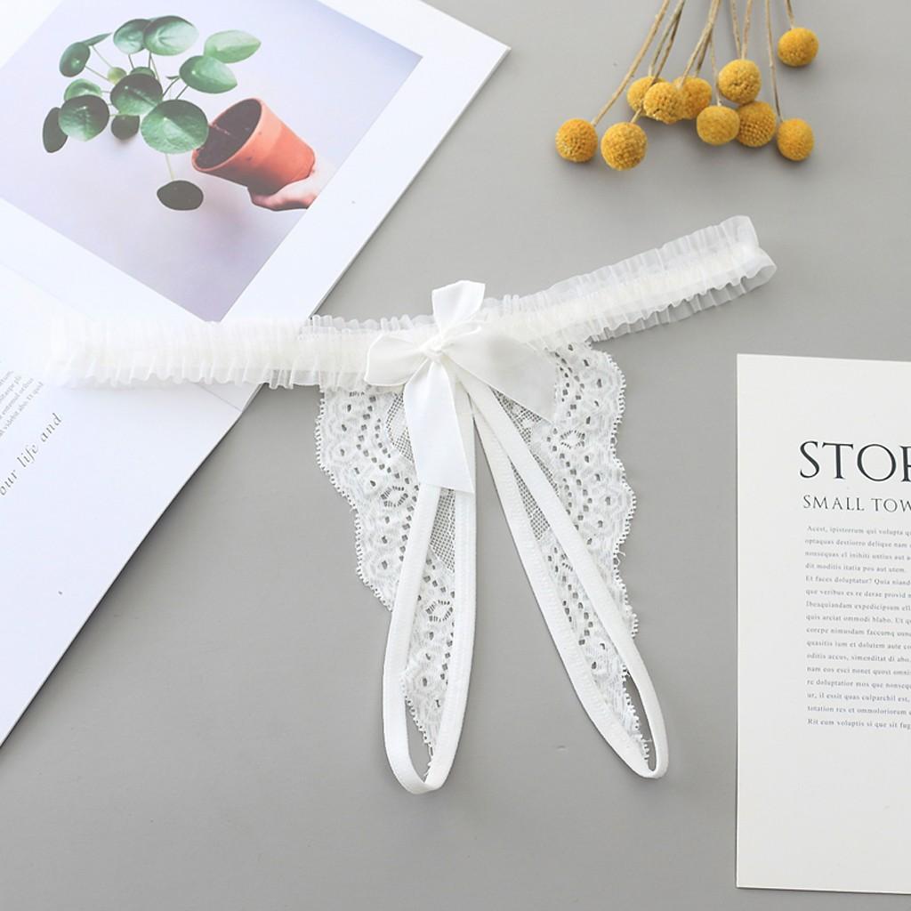 Panties For Women Plus Size Lace Open Thong Panties G-Pants Lingerie Pajamas Sexy Panties For Women Female Underwear