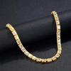 Luxury Hip Hop Square Zircon Cuban Chain Ice Candy Necklace for Men and Women