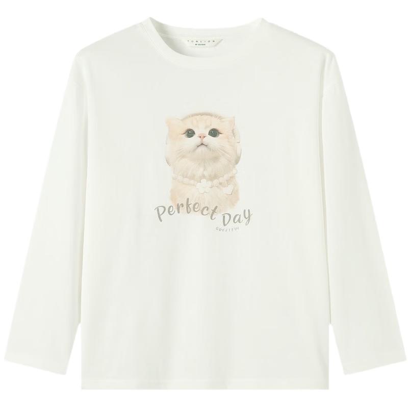

TonLion Women s Patterned Long-Sleeve T-Shirt M