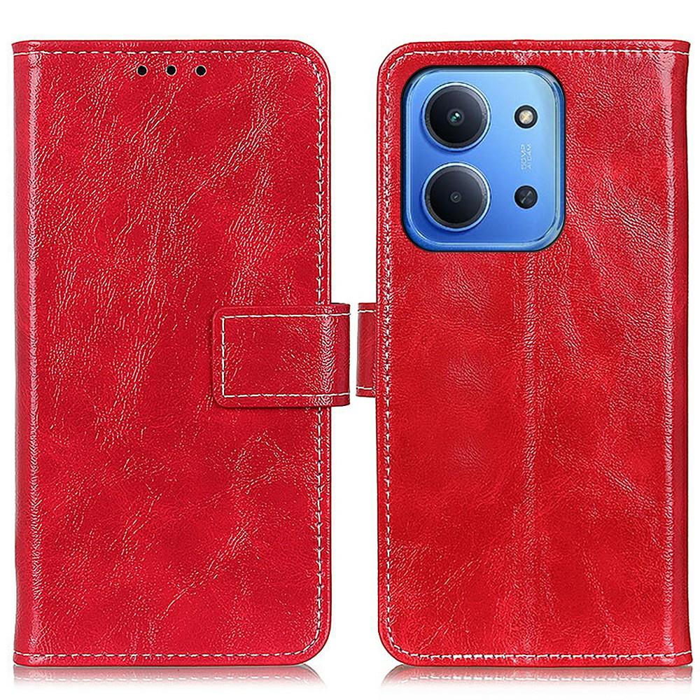 For Xiaomi Redmi 15C 5G (EU) (173mm)/15C 4G (EU) (173mm) Case Wallet Leather Phone Cover Crazy Horse Texture