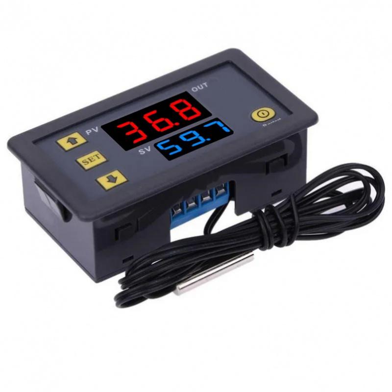 W3230 Relay Output Digital Temperature Controller -55~120°C Thermostat Regulator Heating Cooling Control Switch 12V 24V 110-220V